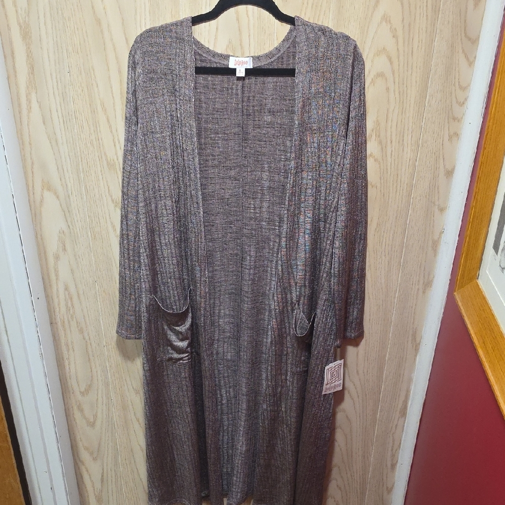 LuLaRoe Heathered Brown Cardigan